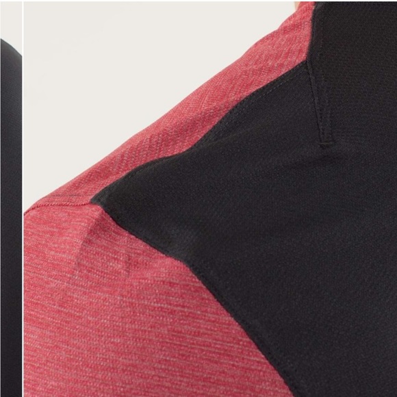 Lululemon Precision Tee Heathered Deepest Cranberry / Soot - Picture 12 of 14